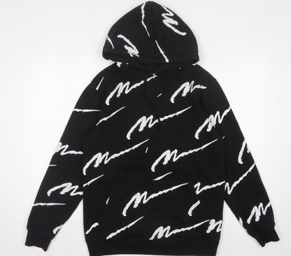Mens UK Size XS boohooMAN Black Pullover Hoodie