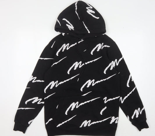 Mens UK Size XS boohooMAN Black Pullover Hoodie