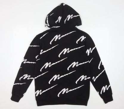 Mens UK Size XS boohooMAN Black Pullover Hoodie