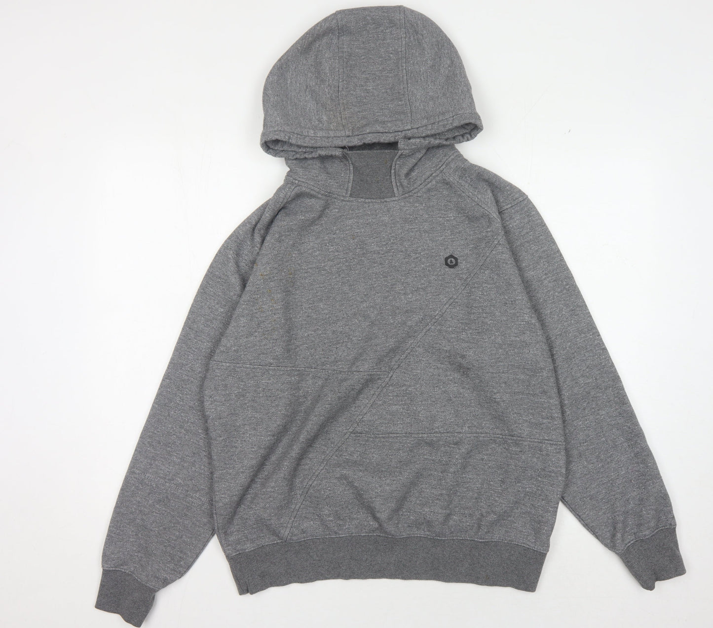Mens UK Size L JACK & JONES Grey Pullover Hoodie