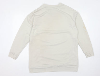 As You Women's Beige Graphic Print Sweatshirt Size 8