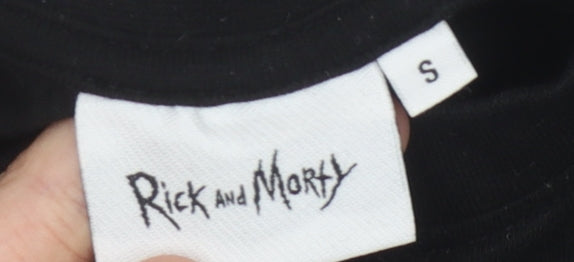 Rick and Morty Men's Black S Graphic Long Sleeve Tee