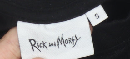 Rick and Morty Men's Black S Graphic Long Sleeve Tee