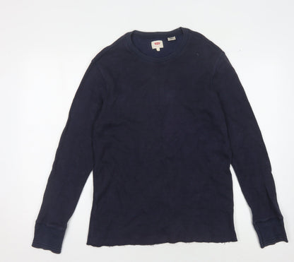 Mens UK Size S Levi's Blue Pullover Sweatshirt