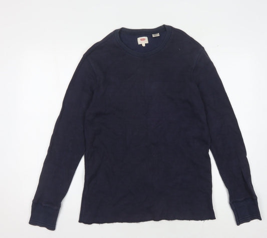 Mens UK Size S Levi's Blue Pullover Sweatshirt