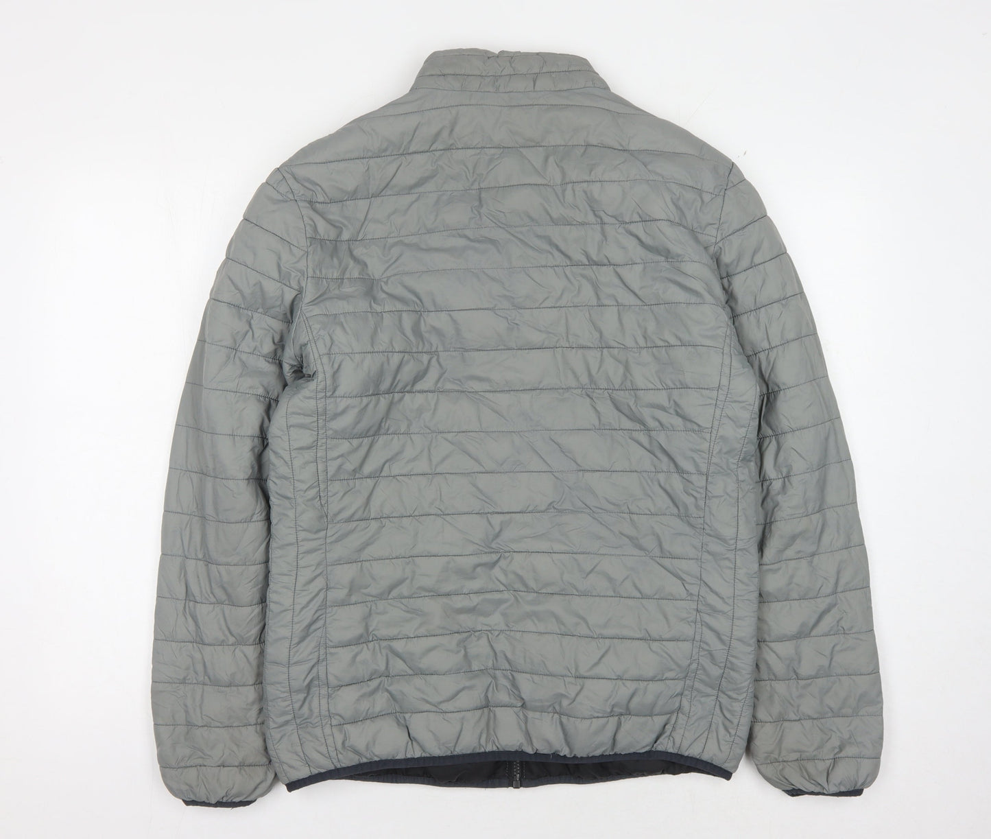 Guess Women's Grey Puffer Jacket L - Stylish Winter Coat