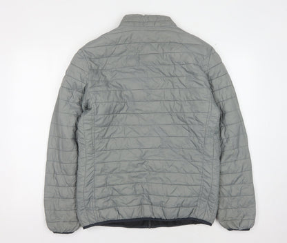 Guess Women's Grey Puffer Jacket L - Stylish Winter Coat