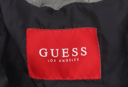 Guess Women's Grey Puffer Jacket L - Stylish Winter Coat