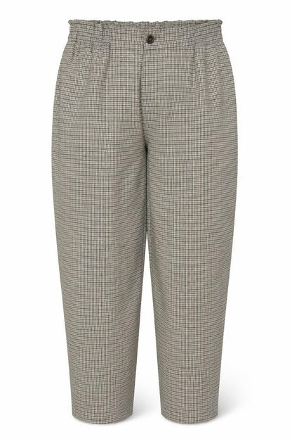 Front view of Beloved Woman Cropped Check Trousers, UK 16, Multicoloured