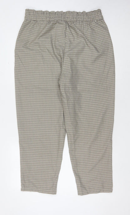Beloved Woman Cropped Check Trousers, UK 16, Multicoloured