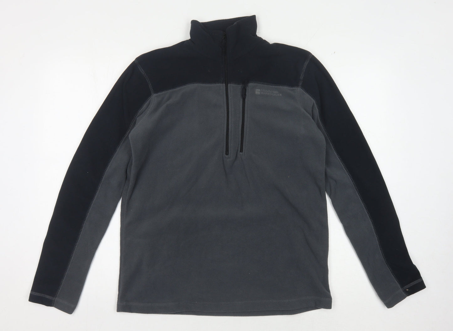 Mens UK Size XS Mountain Warehouse Grey 1/4 Zip Sweatshirt