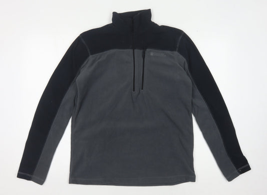 Mens UK Size XS Mountain Warehouse Grey 1/4 Zip Sweatshirt