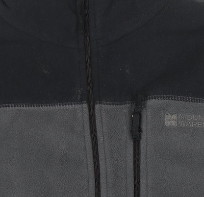 Mens UK Size XS Mountain Warehouse Grey 1/4 Zip Sweatshirt