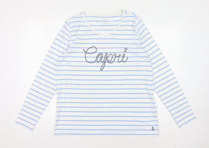 Womens UK Size L ESMARA White Basic T-Shirt