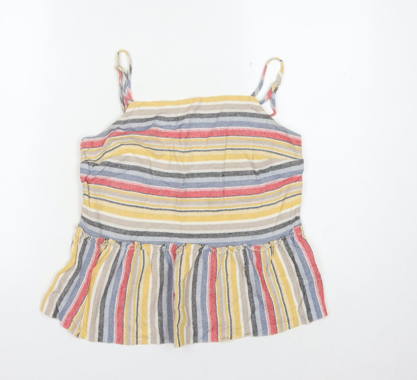 New Look Women's Multicoloured Stripe Tank Size 10