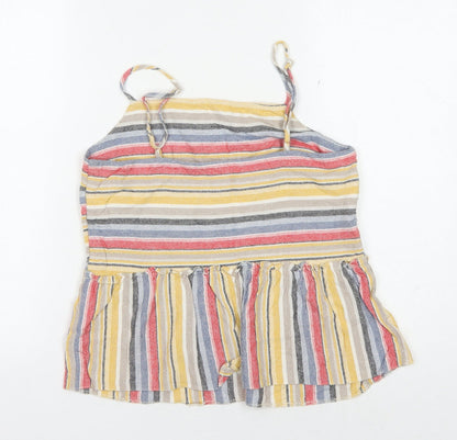 New Look Women's Multicoloured Stripe Tank Size 10