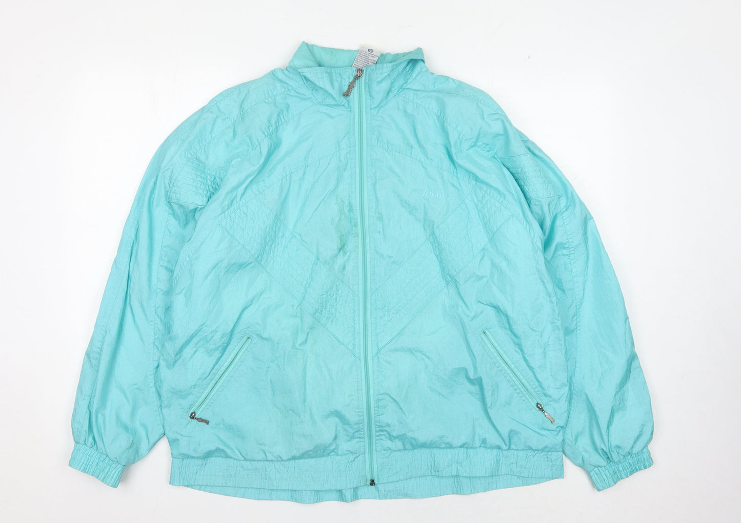 Rodeo Women's Blue Windbreaker Jacket Size 14