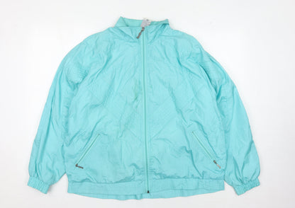 Rodeo Women's Blue Windbreaker Jacket Size 14