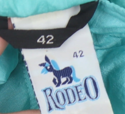 Rodeo Women's Blue Windbreaker Jacket Size 14