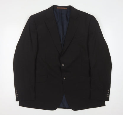 Marks & Spencer Black Men's Medium Regular Fit Blazer