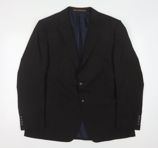 Marks & Spencer Black Men's Medium Regular Fit Blazer