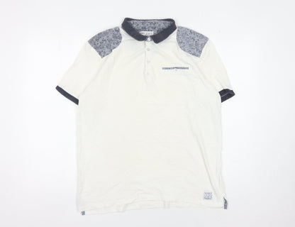 Nanny State Men's White Polo Shirt XL