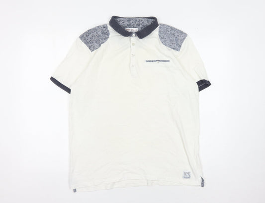 Nanny State Men's White Polo Shirt XL