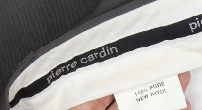 Pierre Cardin Men's Grey Wool Dress Pants 34in