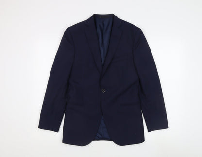 Mens UK Size 36 T.M.Lewin Regular Blue Suit Jacket