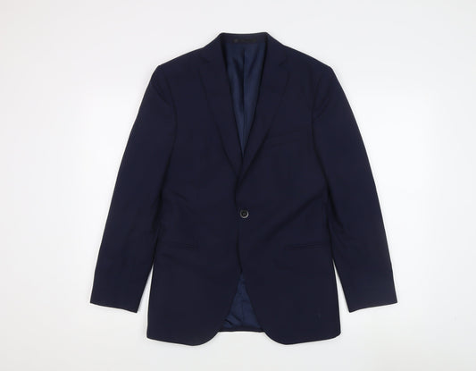 Mens UK Size 36 T.M.Lewin Regular Blue Suit Jacket