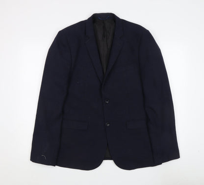 Mens UK Size 42 New Look Regular Blue Suit Jacket