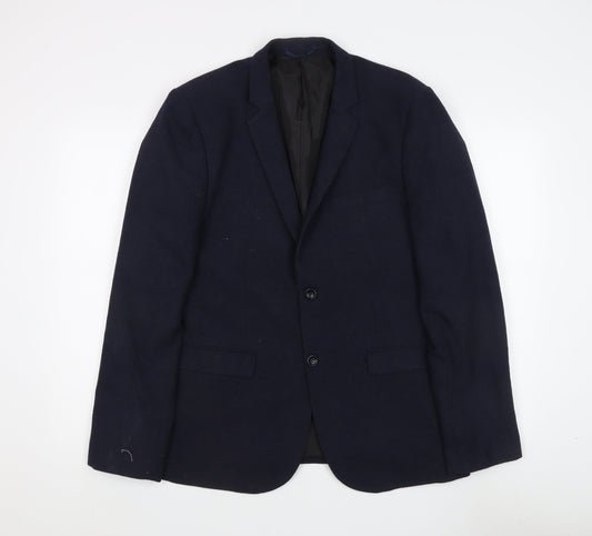 Mens UK Size 42 New Look Regular Blue Suit Jacket