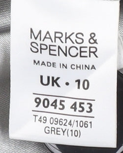 Womens UK Size 10 Marks and Spencer Grey Pea Coat
