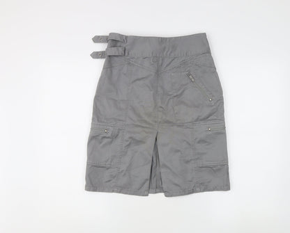 Miss Selfridge Women's Grey Cargo Skirt Size 6