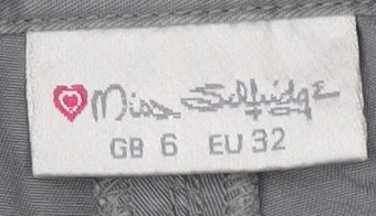 Miss Selfridge Women's Grey Cargo Skirt Size 6