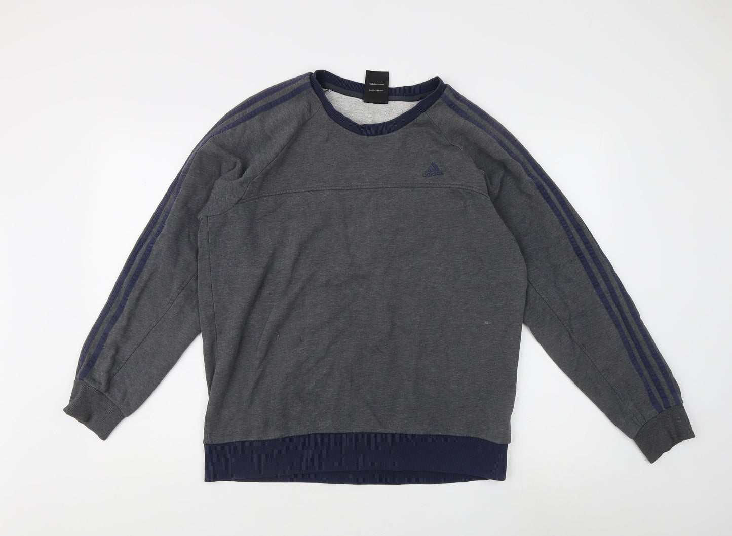 Mens UK Size M adidas Grey Pullover Sweatshirt