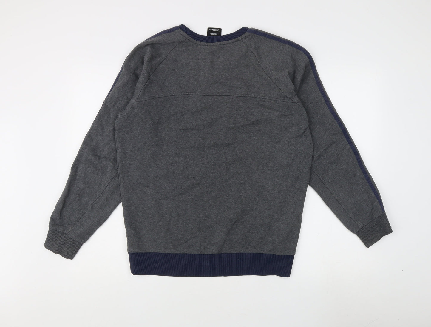 Mens UK Size M adidas Grey Pullover Sweatshirt
