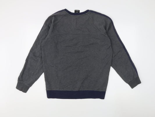 Mens UK Size M adidas Grey Pullover Sweatshirt