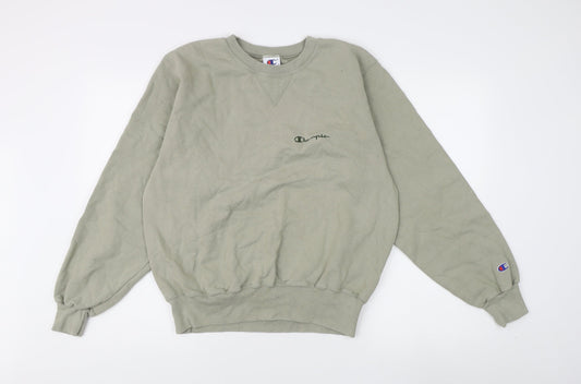 Mens UK Size M Champion Green Pullover Sweatshirt