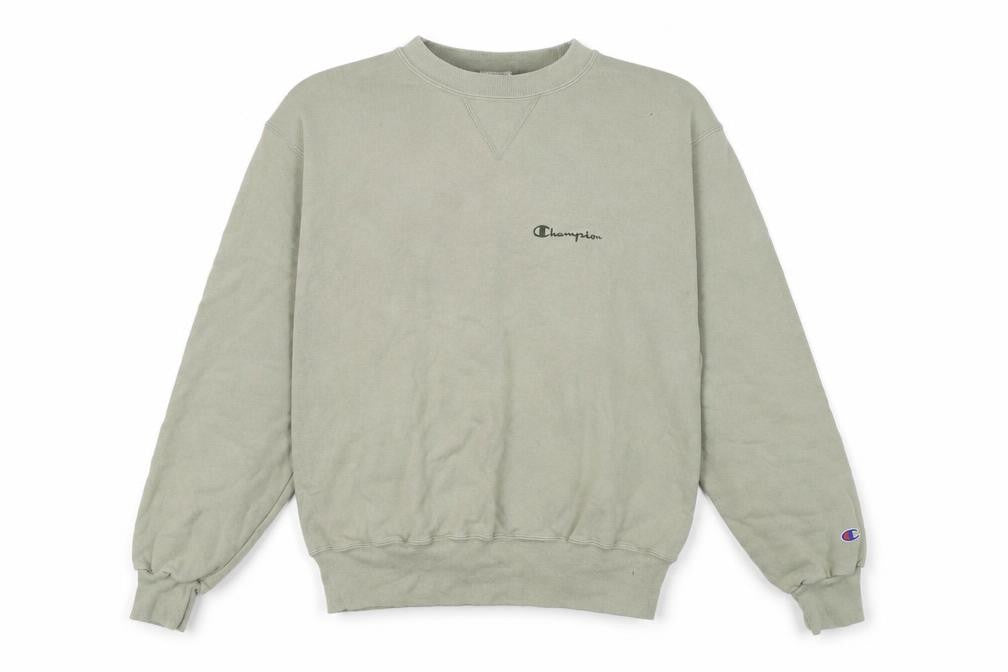 Mens UK Size M Champion Green Pullover Sweatshirt