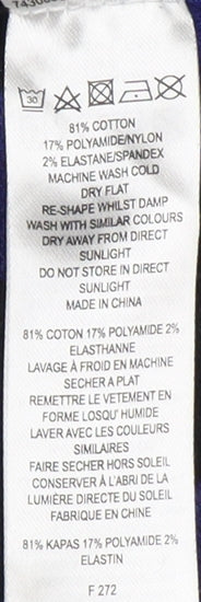 French Connection Blue Bodycon Striped Dress, Size 12