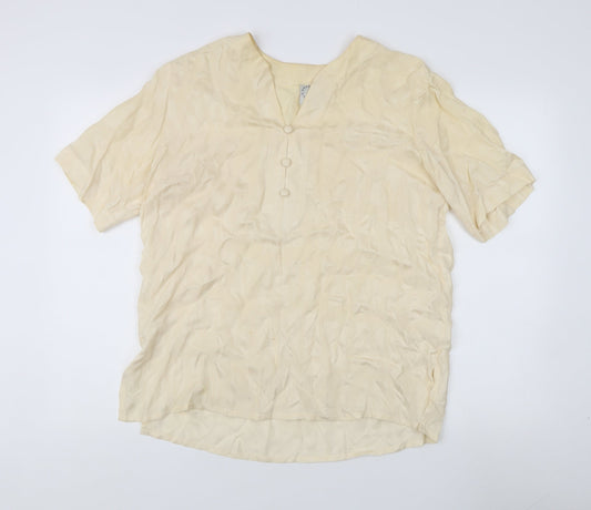 Womens UK Size L Country Casuals Beige Basic Blouse
