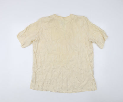 Womens UK Size L Country Casuals Beige Basic Blouse