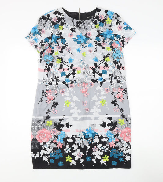 Oasis Women's Multicoloured Floral Dress, Size 12