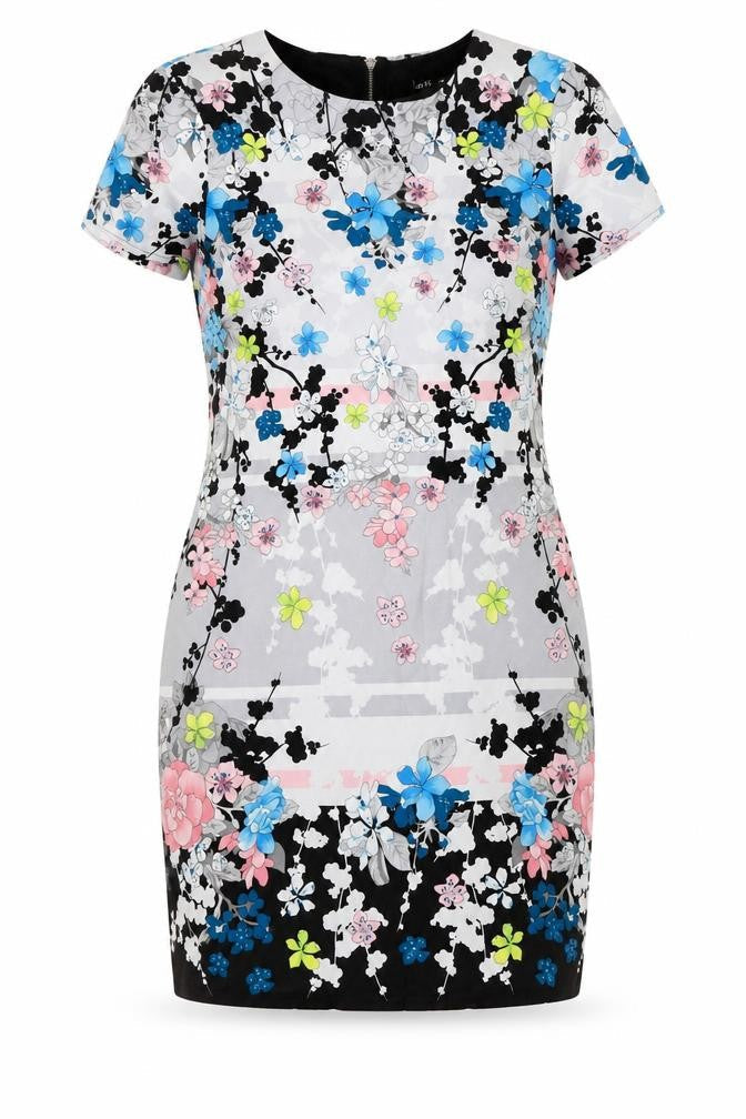 Oasis Women's Multicoloured Floral Dress, Size 12