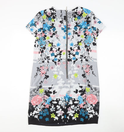Oasis Women's Multicoloured Floral Dress, Size 12