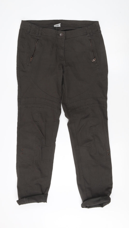 Up Fashion Men's Brown Cargo Trousers Size 38