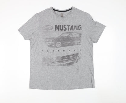Mens UK Size XL Ford Grey  T-Shirt