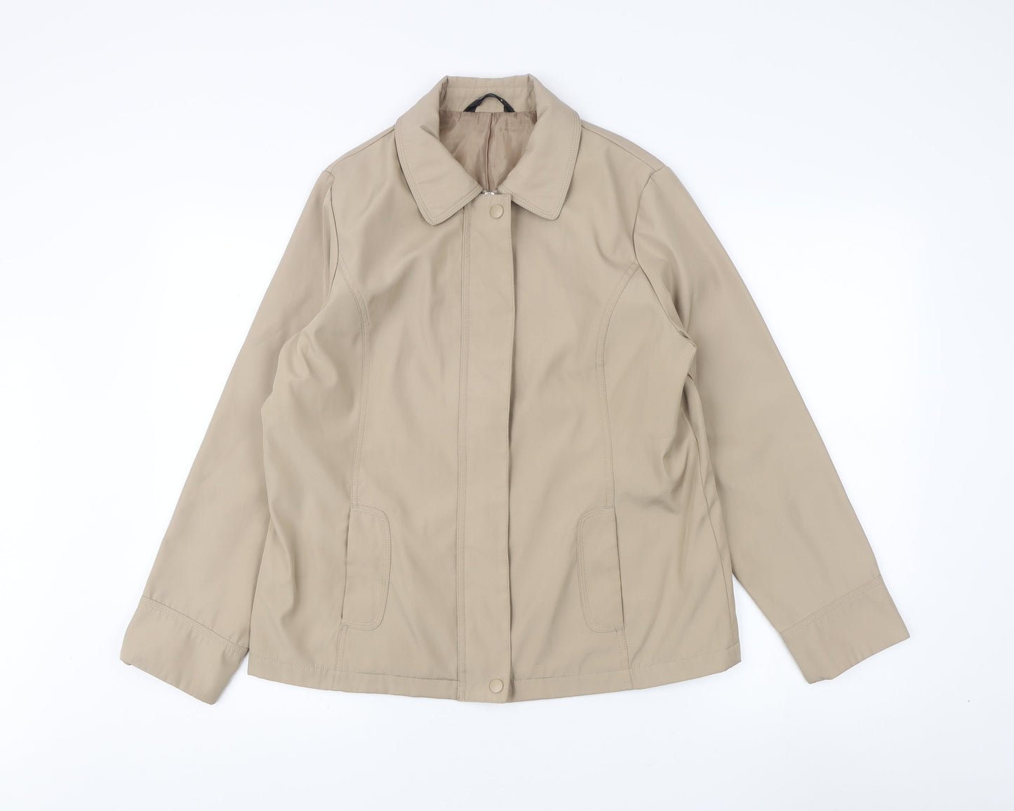 Womens UK Size S BM Beige Basic Jacket