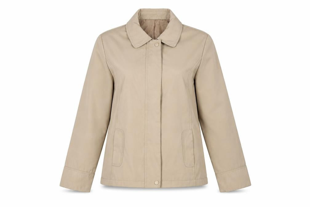 Womens UK Size S BM Beige Basic Jacket